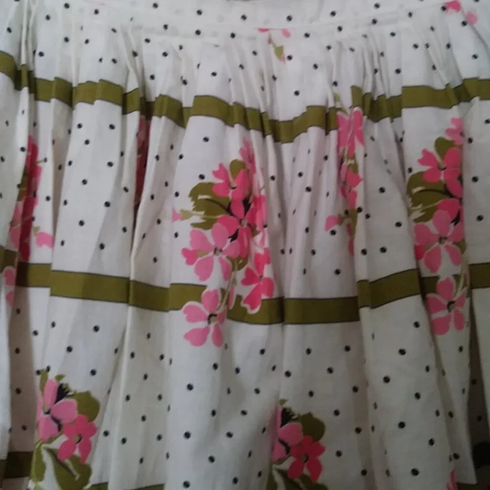 Vintage Handmade 1960’s Floral Print Half Apron